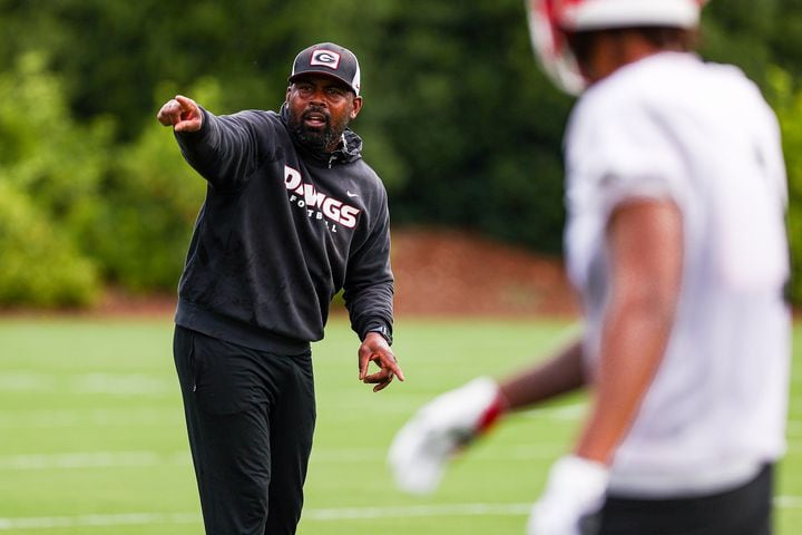 Georgia football practice observations on a rare Sunday viewing time