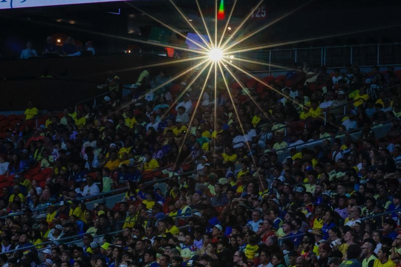 Club America fans outnumbered Chelsea supporters in the stands, but the Premier League powerhouse took a 3-0 victory in a club-friendly match at Mercedes-Benz Stadium on Wednesday, July 31, 2024.
(Miguel Martinez / AJC)