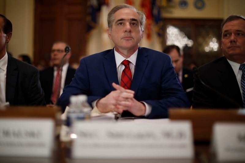 WASHINGTON, DC - FEBRUARY 15: Veterans Affairs Secretary David Shulkin testifies before the House Veterans' Affairs Committee on Capitol Hill on February 15, 2018 in Washington, DC. Shulkin is under fire for misrepresenting a taxpayer funded trip to Europe. (Photo by Aaron P. Bernstein/Getty Images)