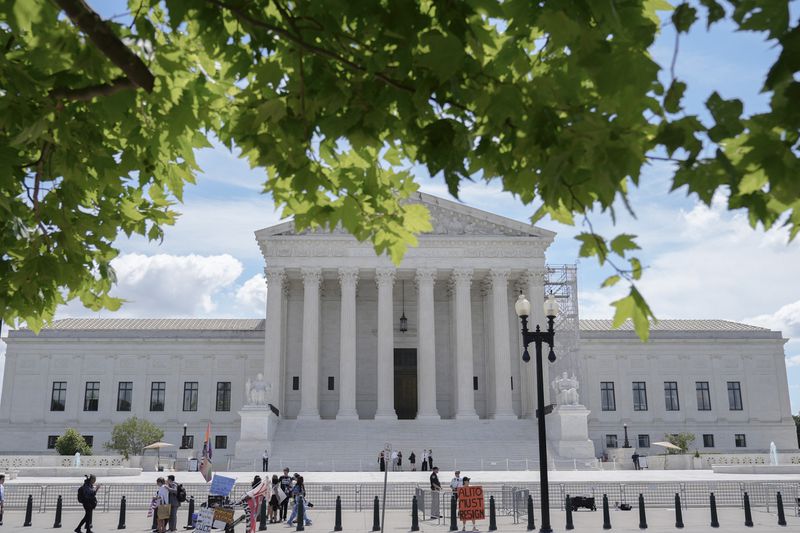 The U.S Supreme Court is seen, Thursday, June 20, 2024, in Washington. (AP Photo/Mariam Zuhaib)