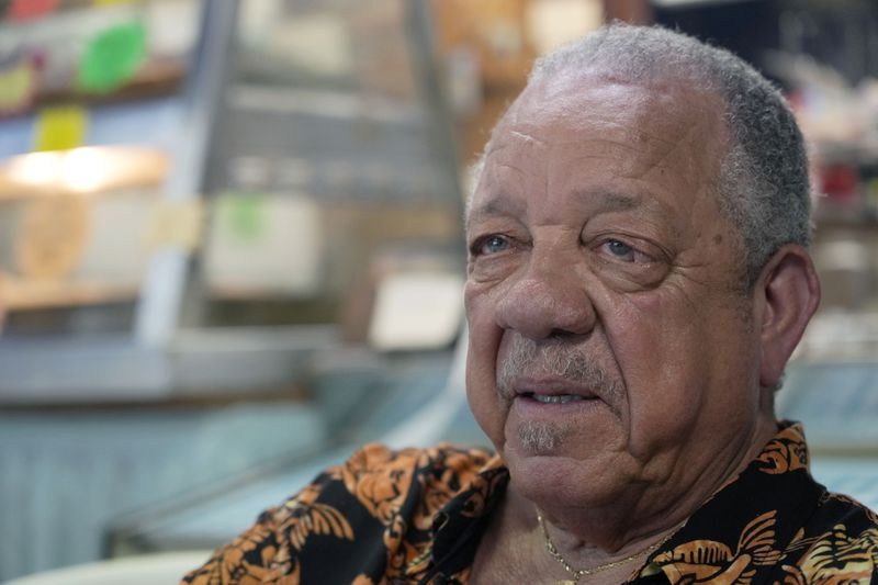 David J. Dennis Sr., a longtime activist in the Civil Rights Movement, speaks June 14, 2024, in Philadelphia, Miss., after the unveiling of a Mississippi Freedom Trail marker commemorating the June 1964 murders of civil rights workers Michael Schwerner, James Chaney and Andrew Goodman. (AP Photo/Rogelio V. Solis)