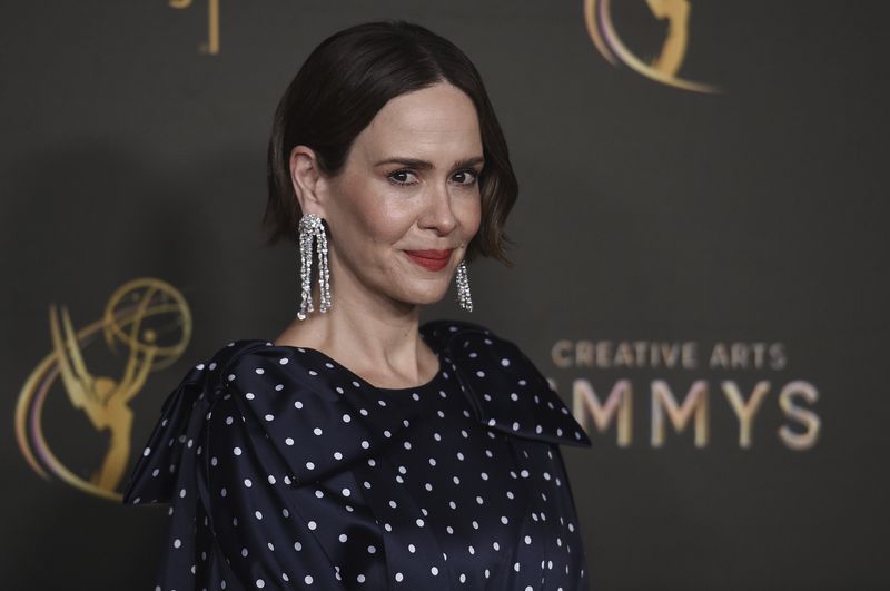 Sarah Paulson attends night two of the Creative Arts Emmy Awards on Sunday, Sept. 8, 2024, in Los Angeles. (Photo by Richard Shotwell/Invision/AP)