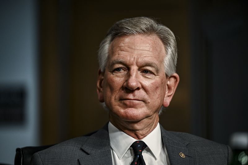 Sen. Tommy Tuberville, R-Ala., has been single-handedly blocking hundreds of promotions for generals and admirals since February. (Kenny Holston/The New York Times)