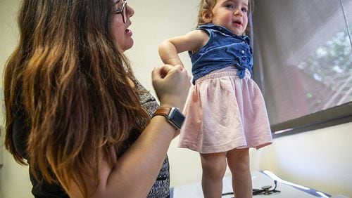 This 15-month-old in Orlando, Florida, got her basic immunizations for polio, measles and the mumps. But many parents are refusing to immunize their children. (Sarah Espedido/Orlando Sentinel/TNS)