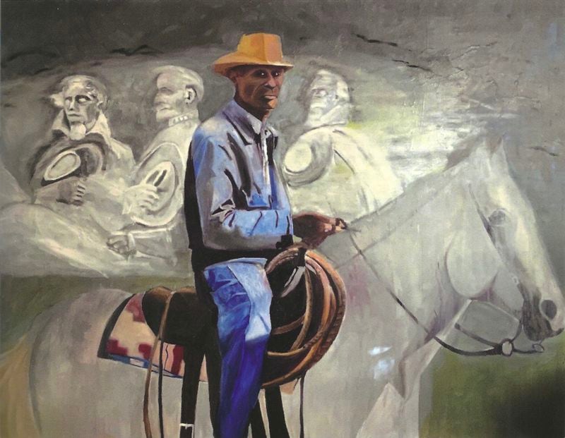 These are paintings by Andrew Sheldon depicting scenes that grew out of his involvement in the cold case trials that convicted people accused of some of the most notorious killings of the civil rights era. Each image lists the name of the painting, followed by a description. (Courtesy photo)