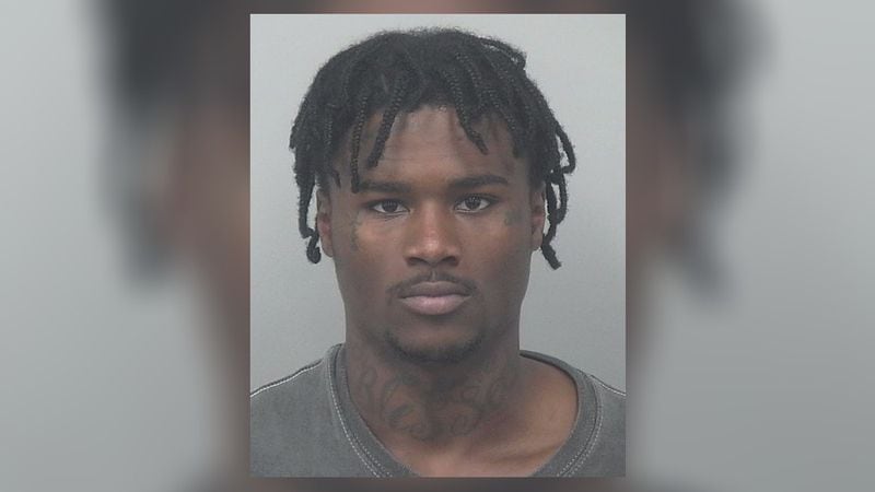 Javaris Gamble, 22, of East Point, was taken into custody in Forest Park this month.