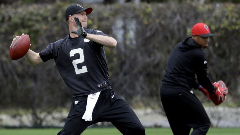 Atlanta Falcons quarterback Matt Ryan wearing a Salute to Service