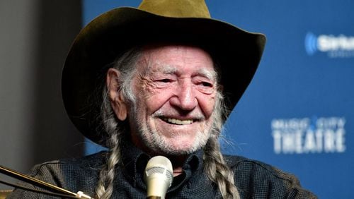 Legendary recording artist Willie Nelson speaks onstage at his album premier on April 4, 2017 in Nashville, Tennessee.