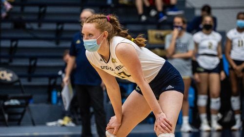 Georgia Tech outside hitter Julia Bergmann. (Danny Karnik/Georgia Tech Athletics)