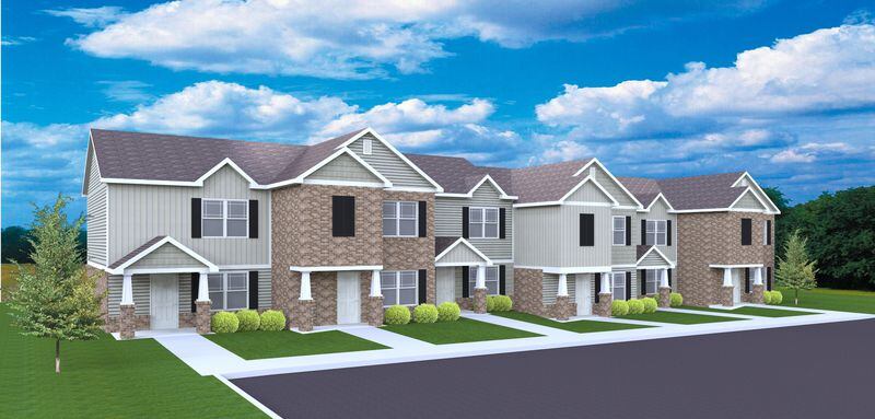 The Buford Housing Authority will construct contemporary townhomes on a new street called Hill View Drive. (Courtesy of Buford Housing Authority)