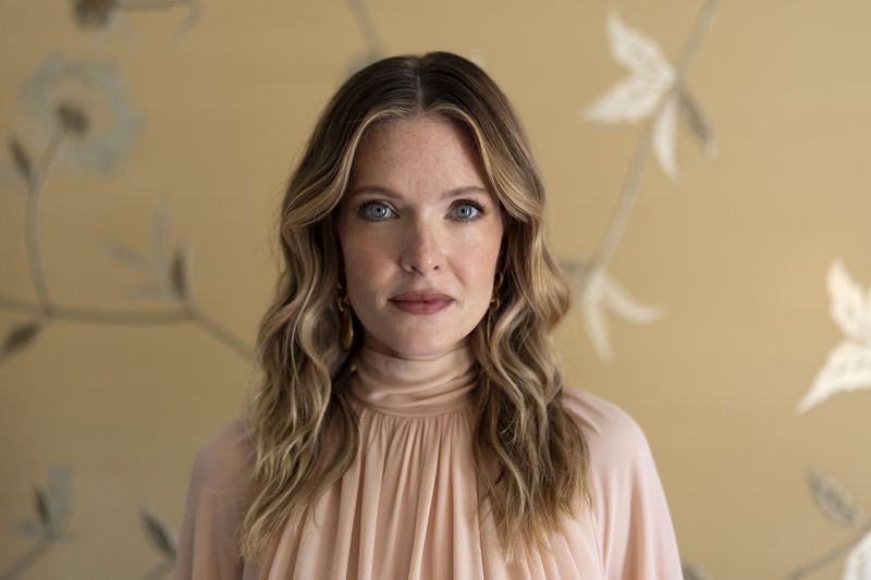 Meghann Fahy poses for a portrait to promote "The Perfect Couple" on Wednesday, Sept. 4, 2024, in Los Angeles. (AP Photo/Jae C. Hong)