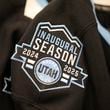 Utah Hockey Club jersey is shown during a tour of the new temporary practice facility locker room at the Olympic Oval Tuesday, Sept. 17, 2024, in Kearns, Utah. (AP Photo/Rick Bowmer)