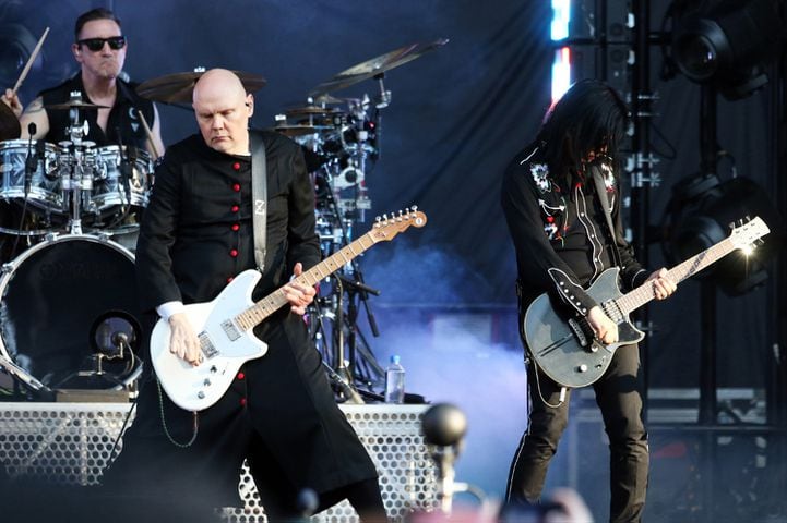 -- Smashing Pumpkins
Green Day brought their Saviors Tour to Truist Park on Wednesday, August 28, 2024. Opening acts were Smashing Pumpkins, Rancid, The Linda Lindas and Paradox.. 
Robb Cohen for the Atlanta Journal-Constitution