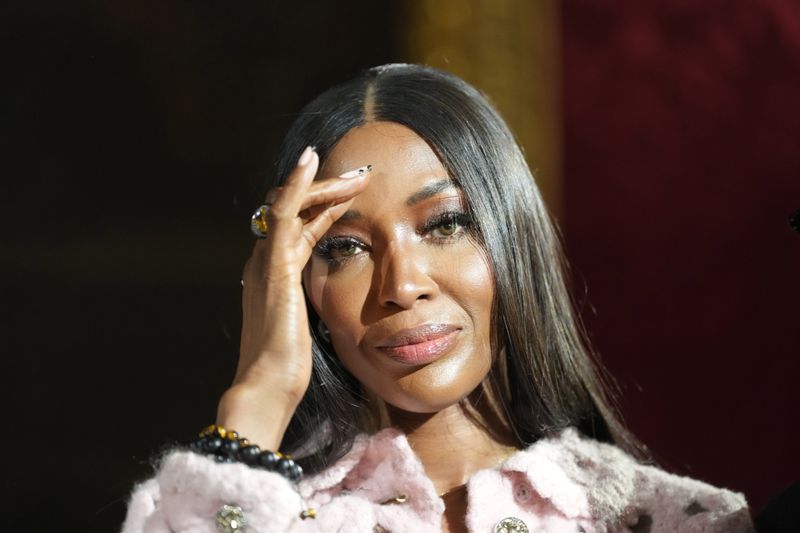 FILE - British model Naomi Campbell arrives for the inaugural King's Foundation charity awards at St James's Palace in London, Tuesday, June 11, 2024. (AP Photo/Kirsty Wigglesworth, Pool, File)