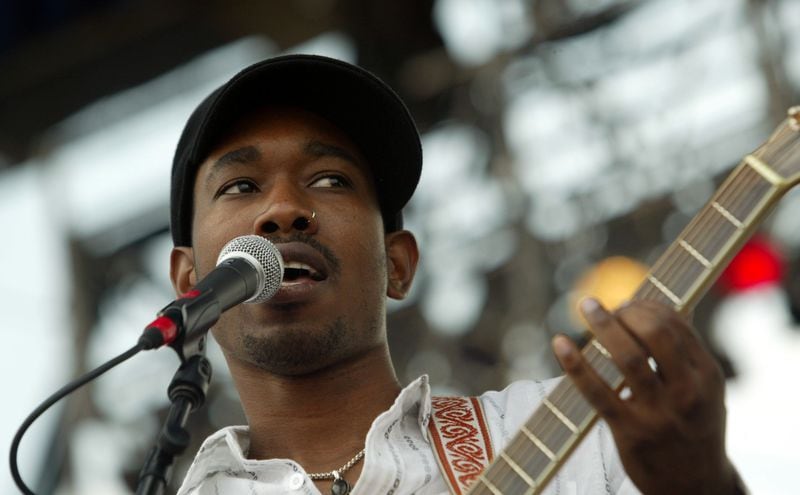 Anthony David performing at Soul Fest in 2004, a two-day outdoor festival held in the green lot at Turner Field.