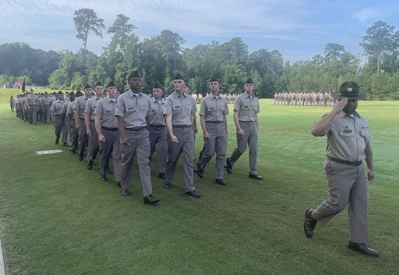 Students graduate from infantry training at Fort Moore in Georgia on Friday, Aug. 9, 2024. Jeremy Redmon / jeremy.redmon@ajc.com