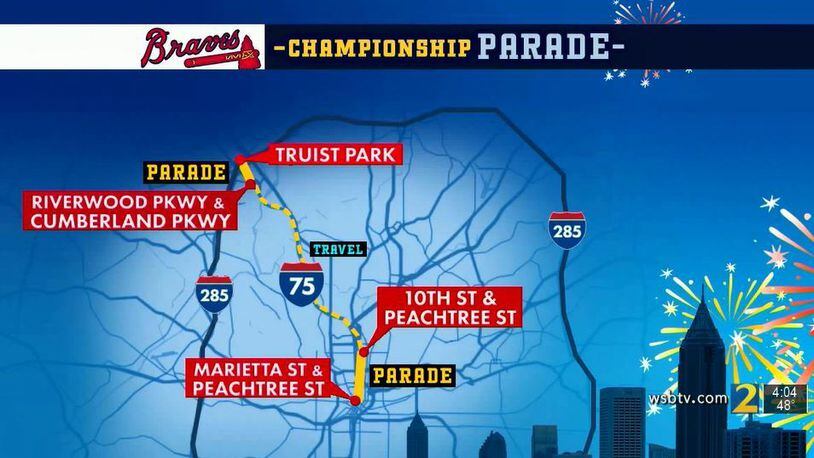 Celebrating a championship: Braves World Series parade start time