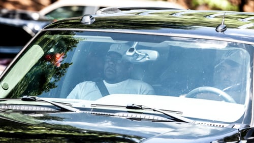 Singer Bobby Brown leaves the hospice where his daughter Bobbi Kristina has been taken. Photo: Atlanta Filming