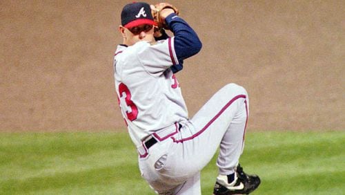 The Braves started left-hander Steve Avery  in Game 4 of the World Series Oct. 25, 1995, in Cleveland. (Marlene Kara/AJC)