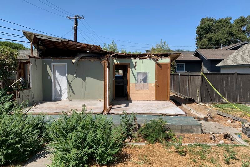 A property, listed at $499,999, is shown Tuesday, Aug. 27, 2024, in Monrovia, Calif. (Kevin Wheeler via AP)