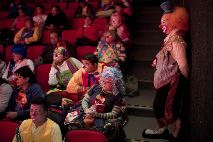 Clowns gather in Mexico City