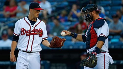 Braves rookie pitcher Matt Wisler gave up four runs in the fourth inning on a pair of homers, and the Braves never got a runner to second base in a 5-0 loss to the Blue Jays on Thursday. (Getty Images)