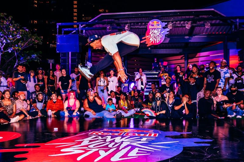 Carlito "King Luffy" Walker competes at Red Bull Dance Your Style Qualifier in Tampa, Florida on April 9, 2023.