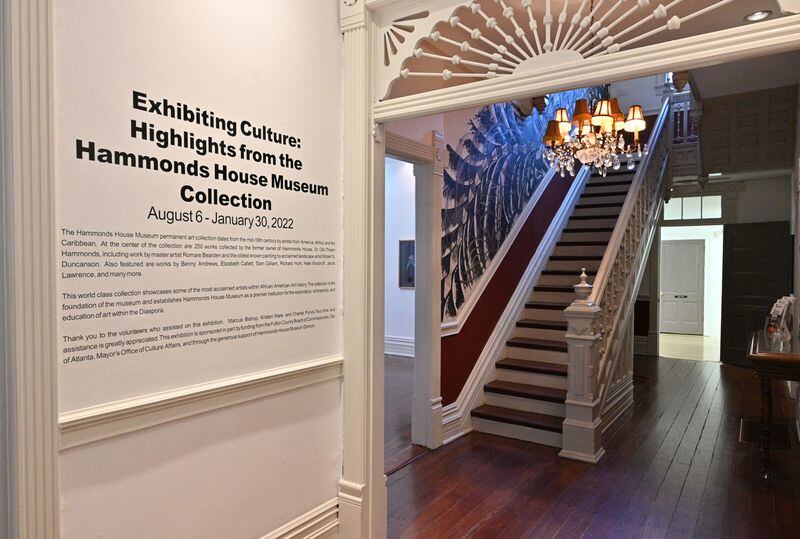 Inside Hammonds House on Friday, October 8, 2021, during the run of Karen Comer Lowe's exhibition of works from the museum’s permanent collection. (Hyosub Shin / Hyosub.Shin@ajc.com)