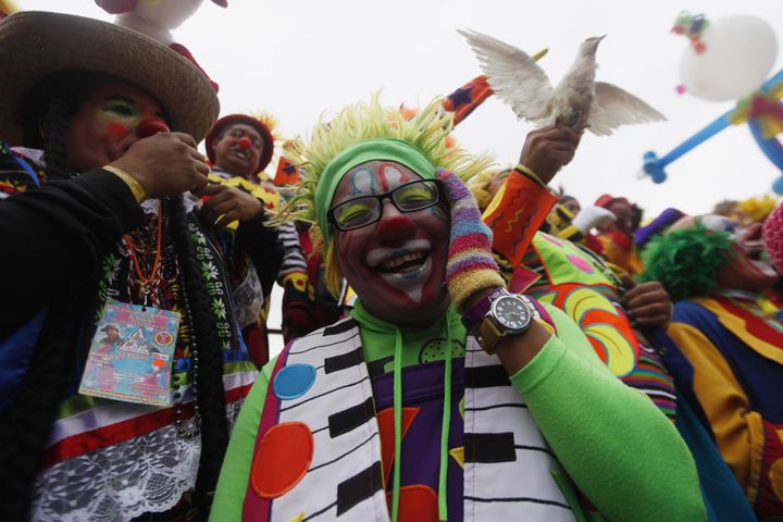 Clowns gather in Mexico City