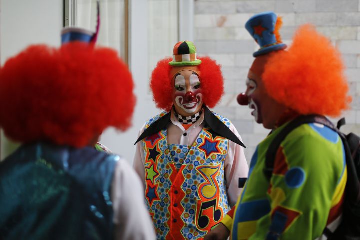 Clowns gather in Mexico City