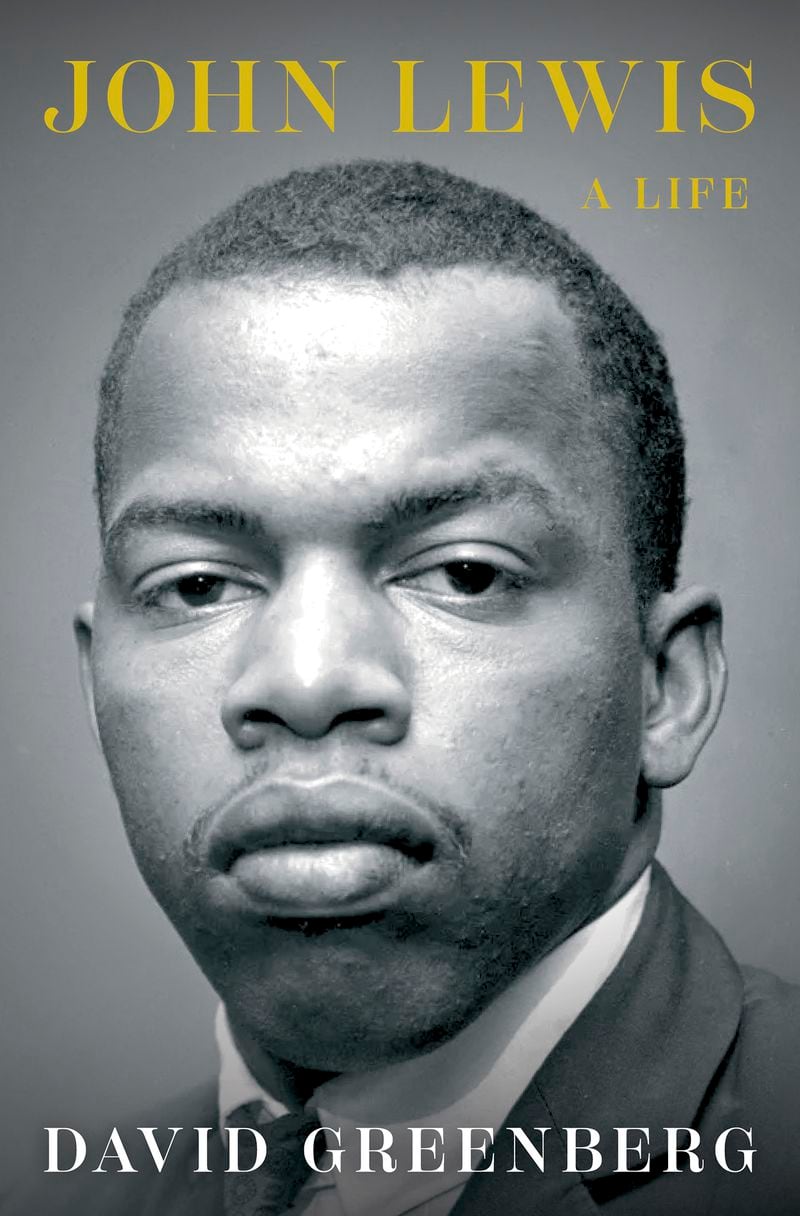 This cover image released by Simon & Schuster shows "John Lewis: A Life" by David Greenberg. (Simon & Schuster via AP)