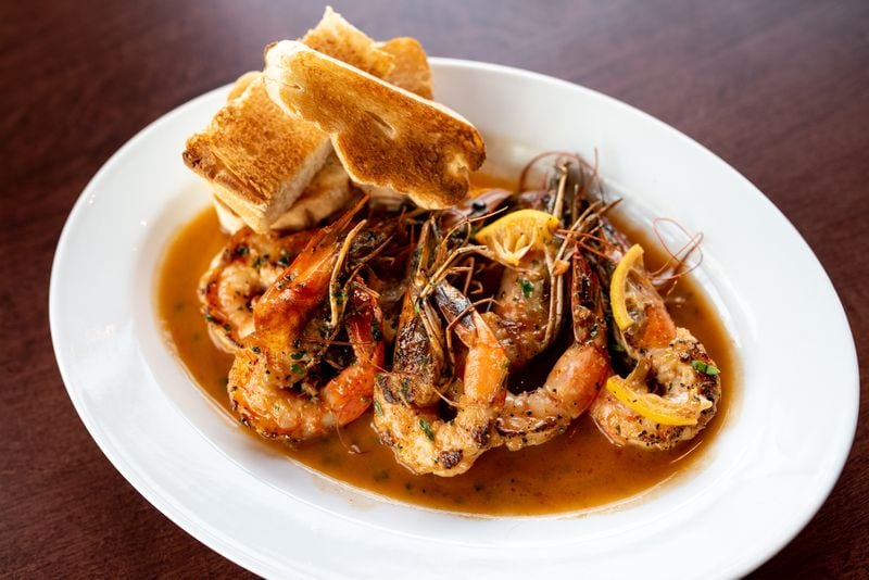 A half-pound of plancha shrimp with sauteed lemon and garlic butter from Lagarde.