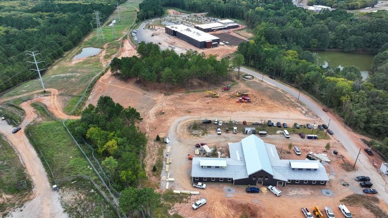 An aerial view of Atlanta's public safety training center.