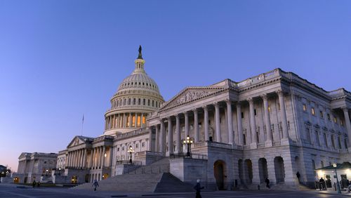 FILE - The U.S. Capitol is seen at sunrise, Feb. 7, 2024, in Washington. (AP Photo/Jose Luis Magana, FIle)