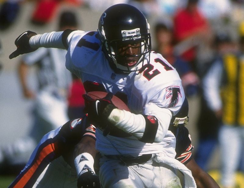 Cornerback Deion Sanders was the fourth overall draft pick in 1989, by the Falcons. 