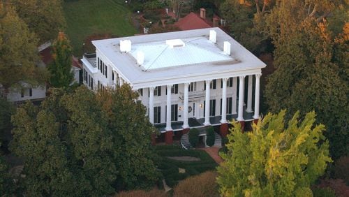 The University of Georgia's President's House on Prince Avenue is shwon in this photograph from 2003. The home has been listed for sale for $5.12 million. (BITA HONARVAR/AJC FILE PHOTO)