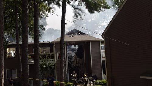 The fire at Bella Apartments on Beaver Ruin Road in Norcross displaced 16 to 20 residents.