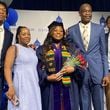 A photo of Dikembe Mutombo and his family provided by this family. Pictured are (from left to right) Ryan, Rose, Carrie, Dikembe and Jean-Jacques Mutombo.