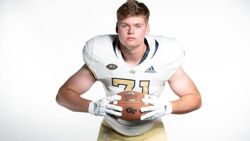 Offensive tackle Connor McLaughlin of Jesuit High in Tampa, Fla., made an official visit to Georgia Tech June 14-16, 2019. (Courtesy Connor McLaughlin)