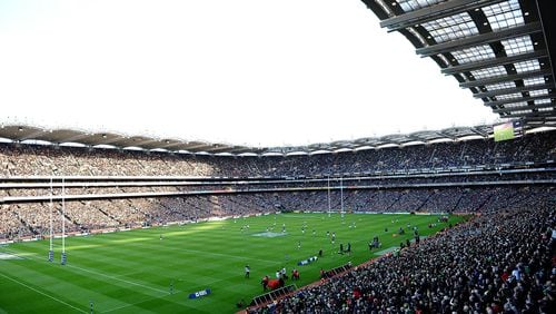 Dublin’s Croke Park, shown here during a 2010 rugby match, could be the site of a Georgia Tech football game against Boston College in 2015. (Photo by Laurence Griffiths/Getty Images)