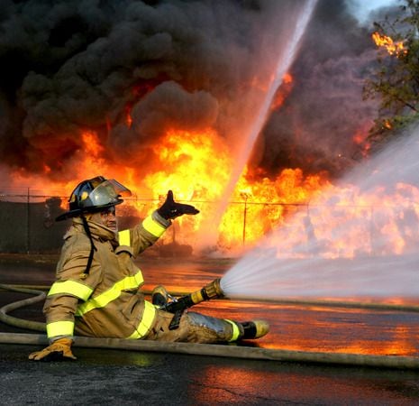 Fulton warehouse fire generates massive smoke plume