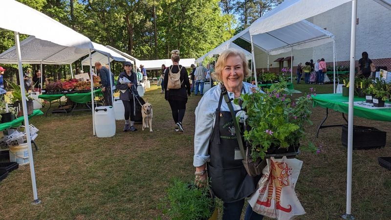 Happy gardeners find the perfect selection of plants at the Garden Faire.