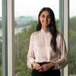 Edible CEO Somia Farid Silber stands in her office at the company's Atlanta headquarters on Friday, Oct. 4, 2024. Edible is the parent company of brands like Edible Arrangements. (Jason Getz/AJC)