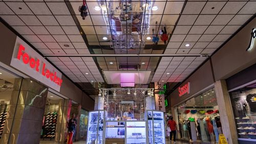 The inside of the Mall West End in Atlanta on Tuesday, August 9, 2022. (Arvin Temkar / arvin.temkar@ajc.com)