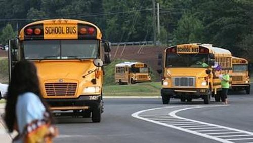 Middle and high school students will get home a little later the first two weeks of the new academic year because of bus delays, Clayton County school leaders said Thursday. (AJC file photo)