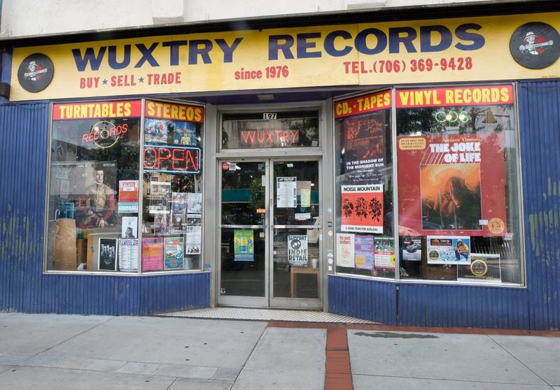 Wuxtry Records, an independently owned record store since 1976 is just off College Square in downtown Athens, GA. This is where Michael Stipe met Peter Buck and they would go on to form R.E.M.