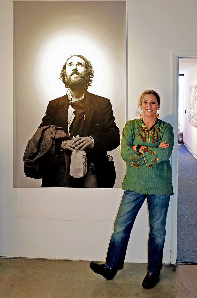 Jennie Clayton with "Joe C.," her favorite photograph by her father, Al Clayton. (Courtesy of Ron Sherman)