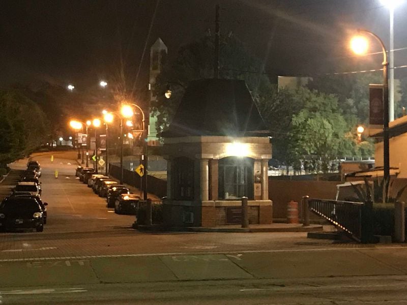 A Morehouse College student ran to a security booth at the corner of campus after he was carjacked Thursday when he returned from a late night fast food run. (Credit: Channel 2 Action News)