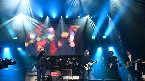 NEW YORK, NEW YORK - MARCH 12: Chris Robinson and Rich Robinson perform on stage during the Fourth Annual LOVE ROCKS NYC benefit concert for God's Love We Deliver at Beacon Theatre on March 12, 2020 in New York City. (Photo by Jamie McCarthy/Getty Images for God's Love We Deliver  )