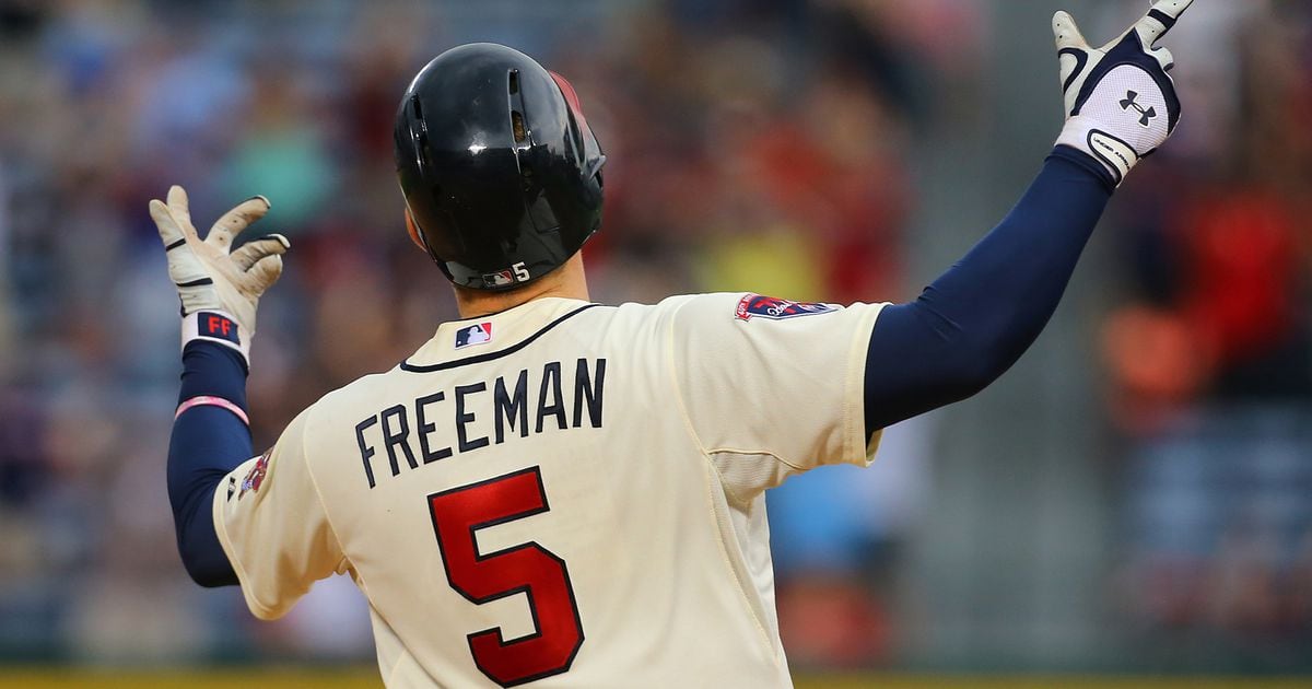 Men Atlanta Braves #5 Freddie Freeman 2021 MLB Players Weekend Nickname  Blue Jersey – The Beauty You Need To See